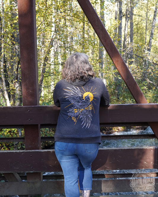 Raven Lightweight hoodie Grey