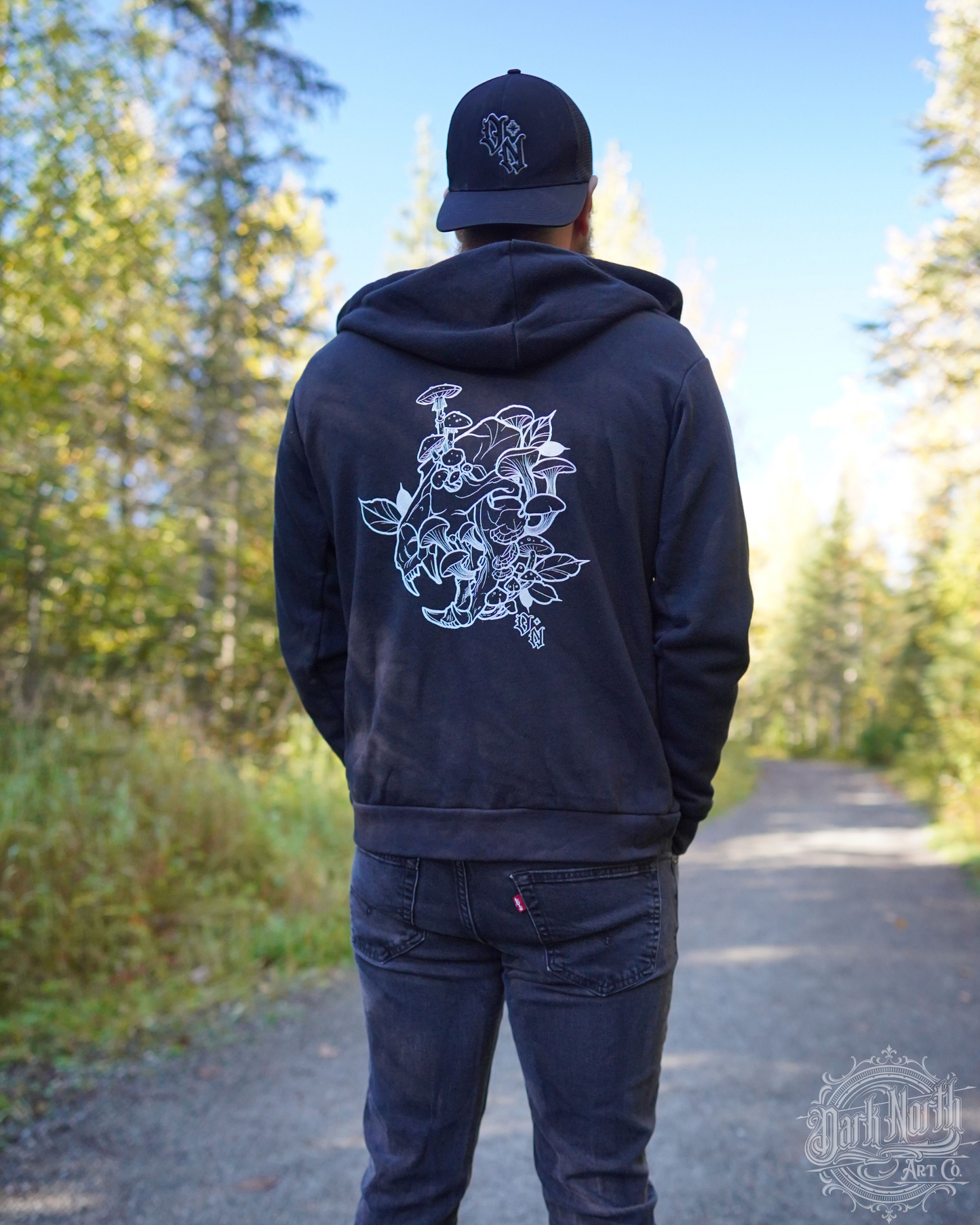 Bear Skull Zip up Hoodie