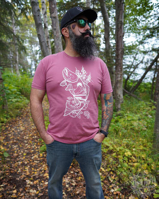 Summer Salmon T-Shirt Mauve