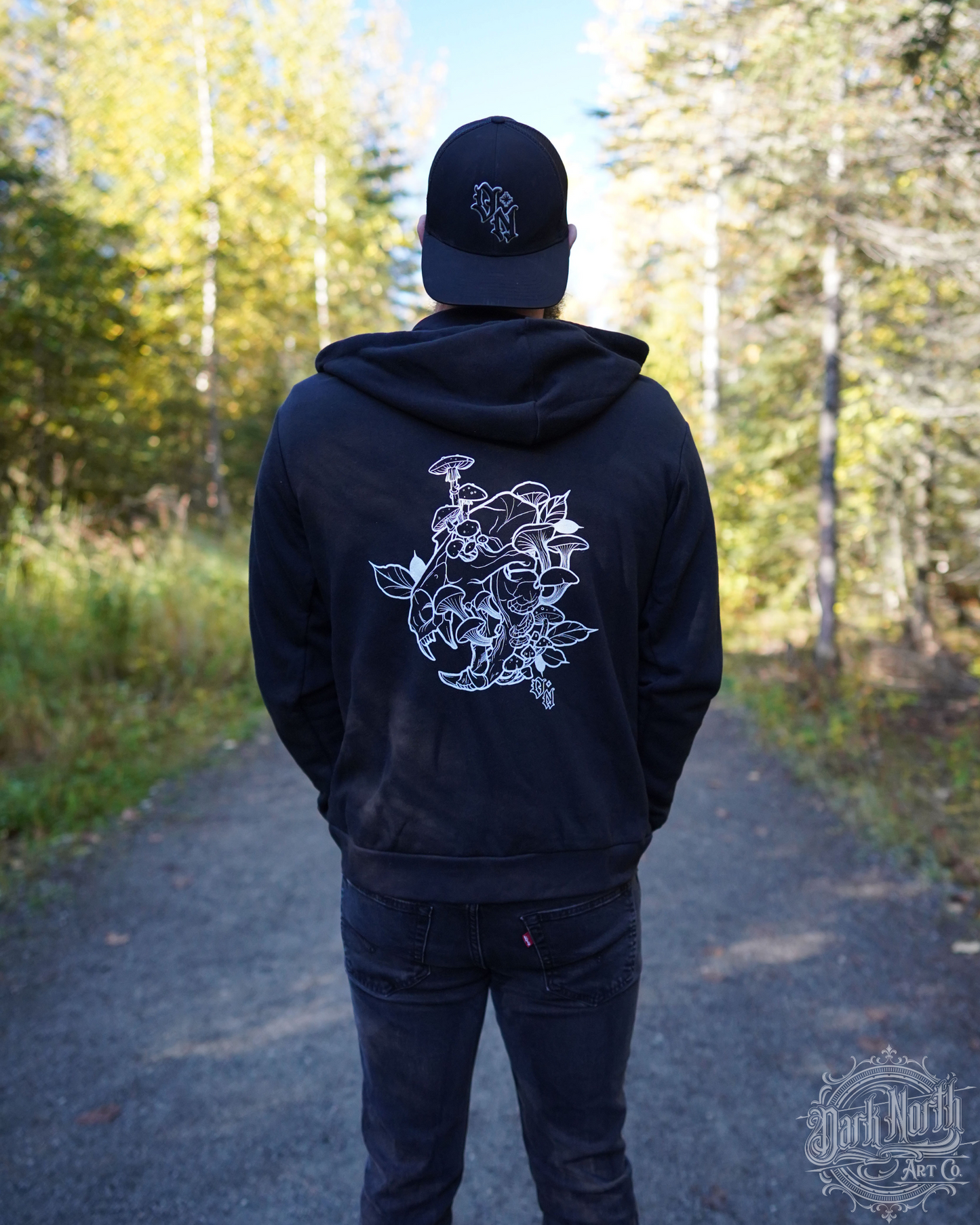 Bear Skull Zip up Hoodie