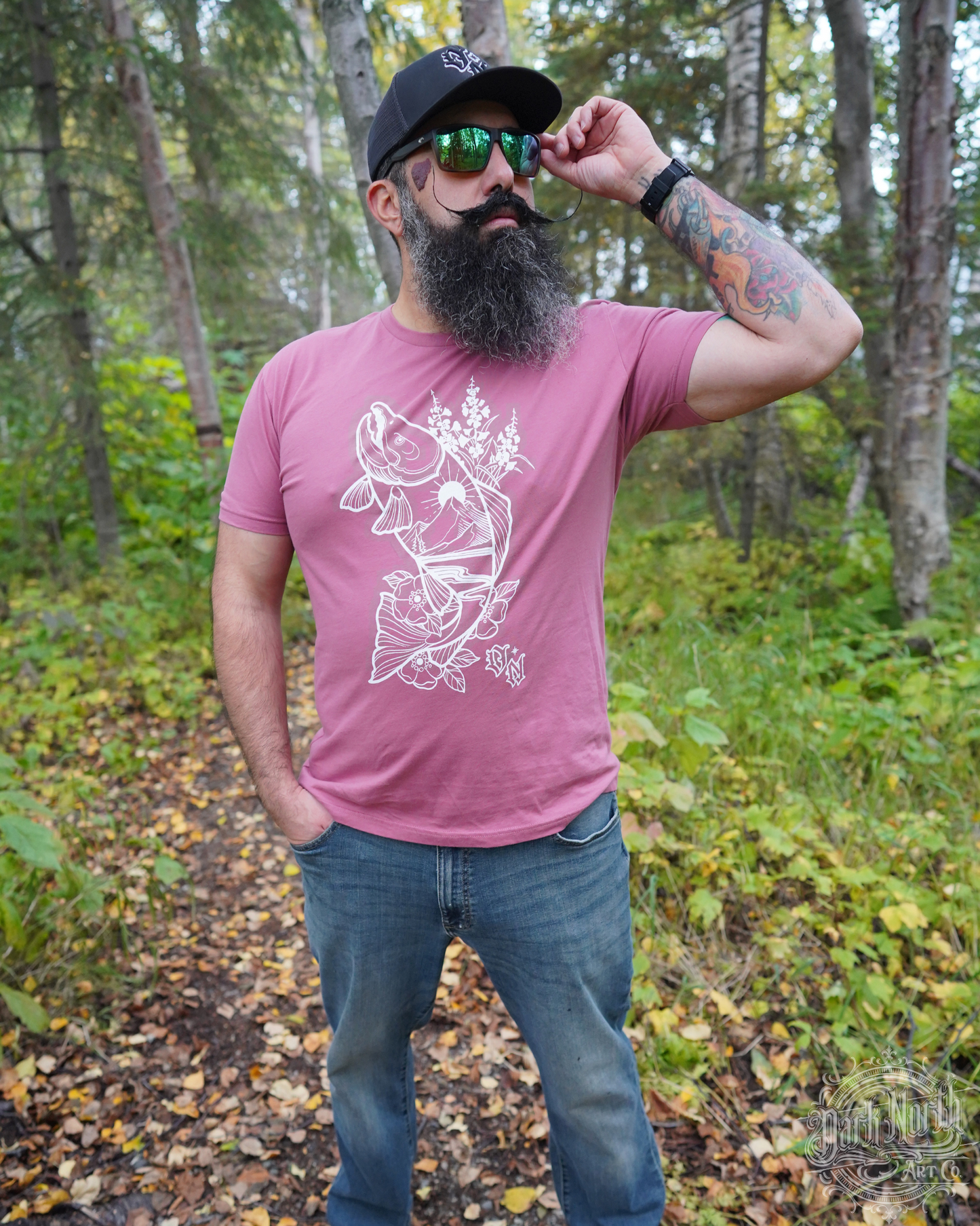 Summer Salmon T-Shirt Mauve