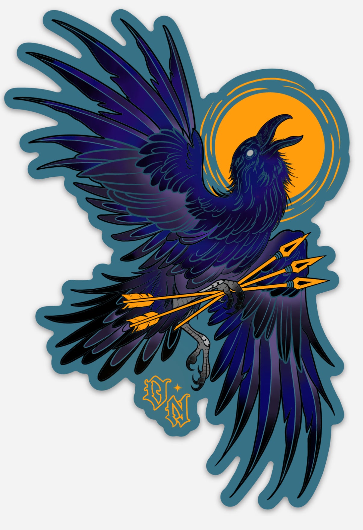 Raven Vinyl sticker 4x6