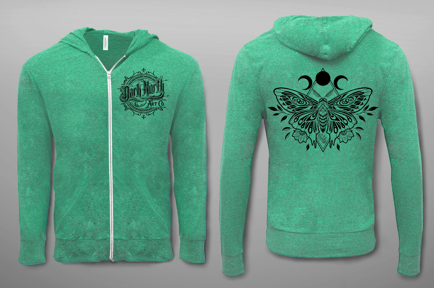 Moth lightweight hoodie green