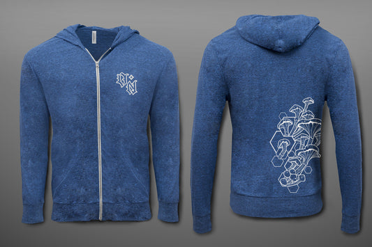 Fungi Lightweight Hoodie Blue