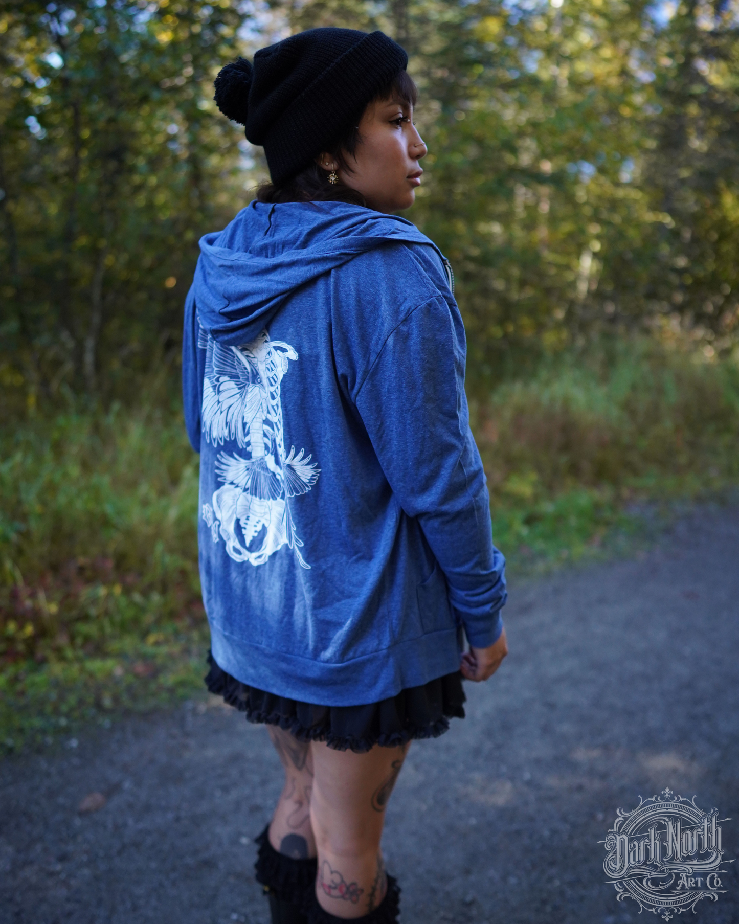 Magpie Uncaged Lightweight Hoodie Blue