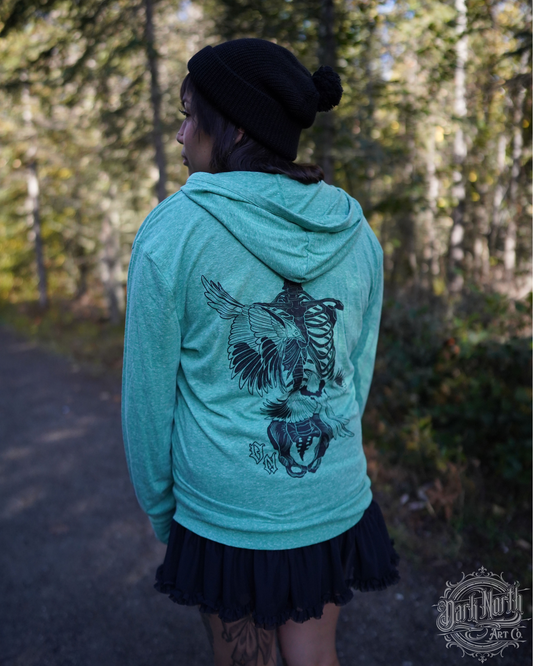 Magpie uncaged Lightweight hoodie Green