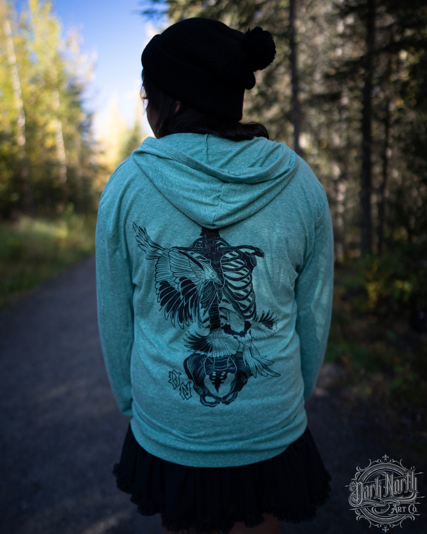 Magpie uncaged Lightweight hoodie Green