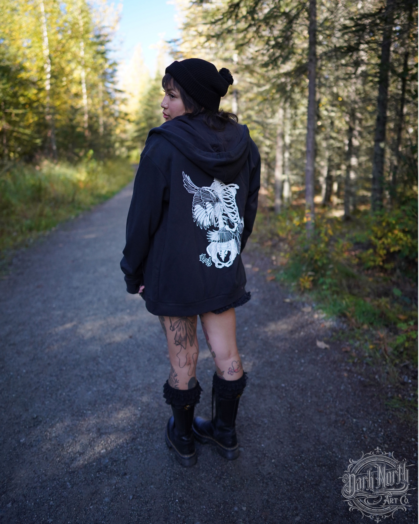 Magpie uncaged Zip Up Hoodie