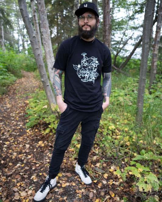 Bear Skull T-Shirt Black