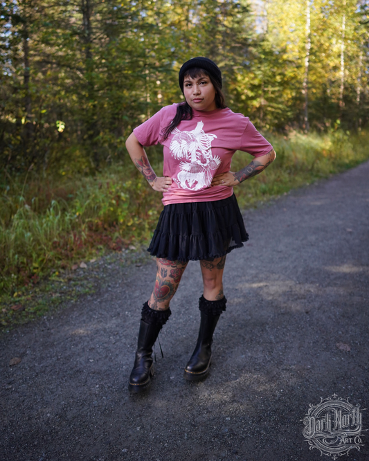 Magpie Uncaged T-Shirt Mauve