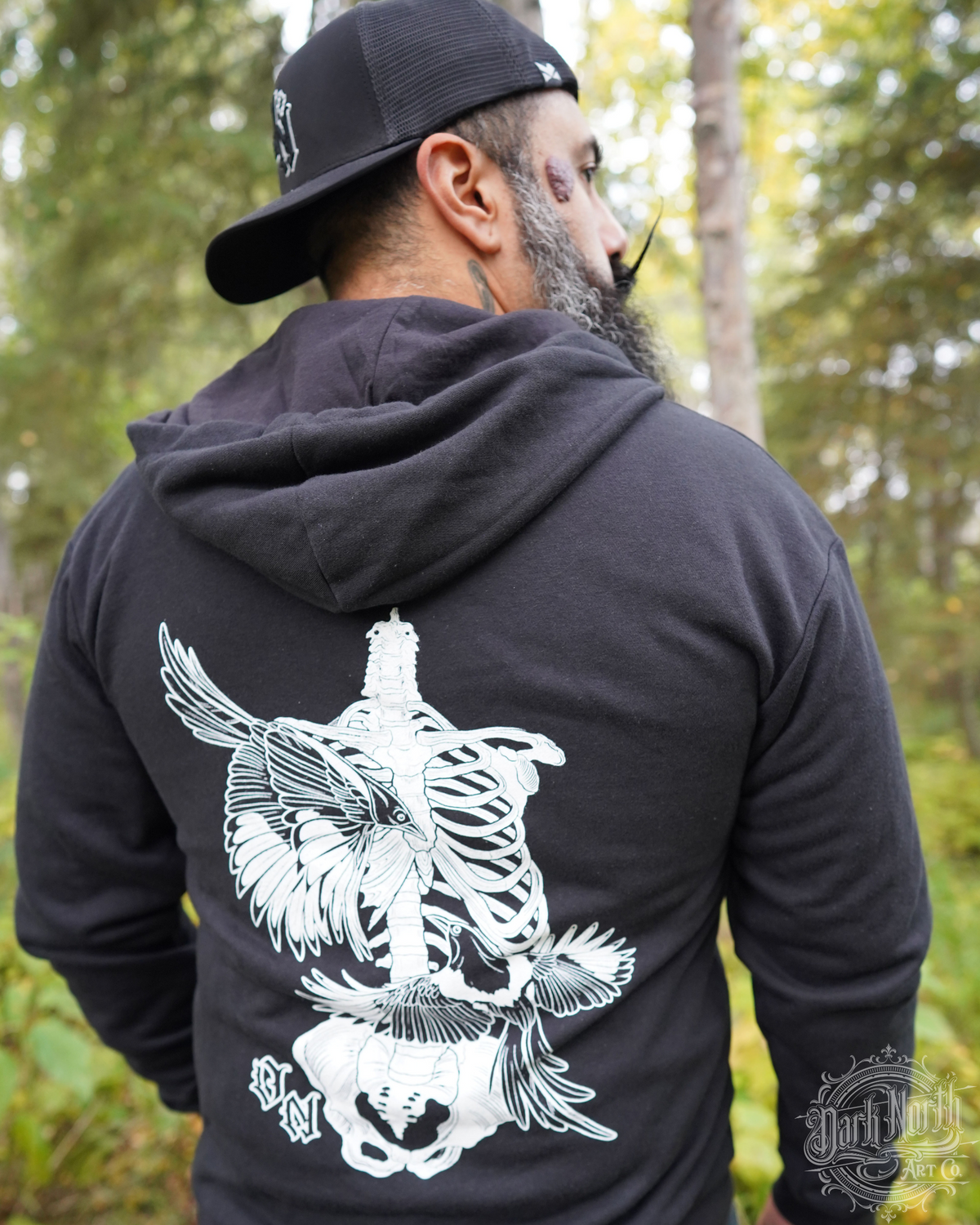 Magpie Merch Magpie uncaged Zip Up Hoodie – Dark North Art Co