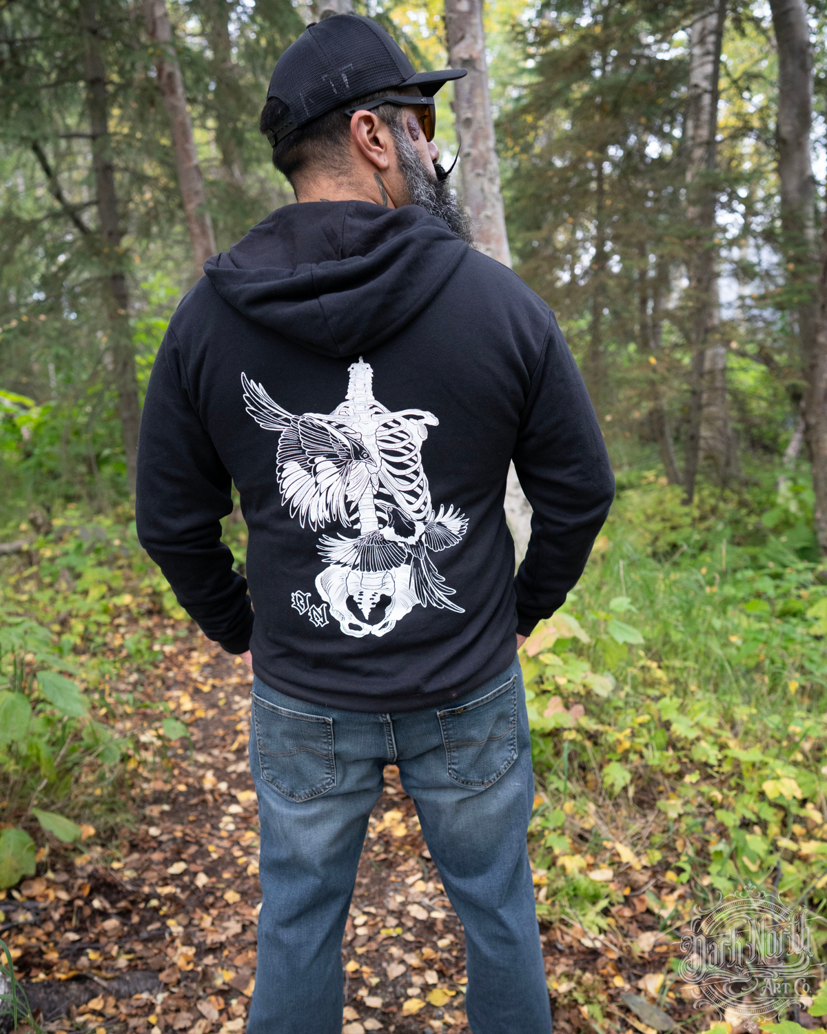 Magpie Merch Magpie uncaged Zip Up Hoodie – Dark North Art Co