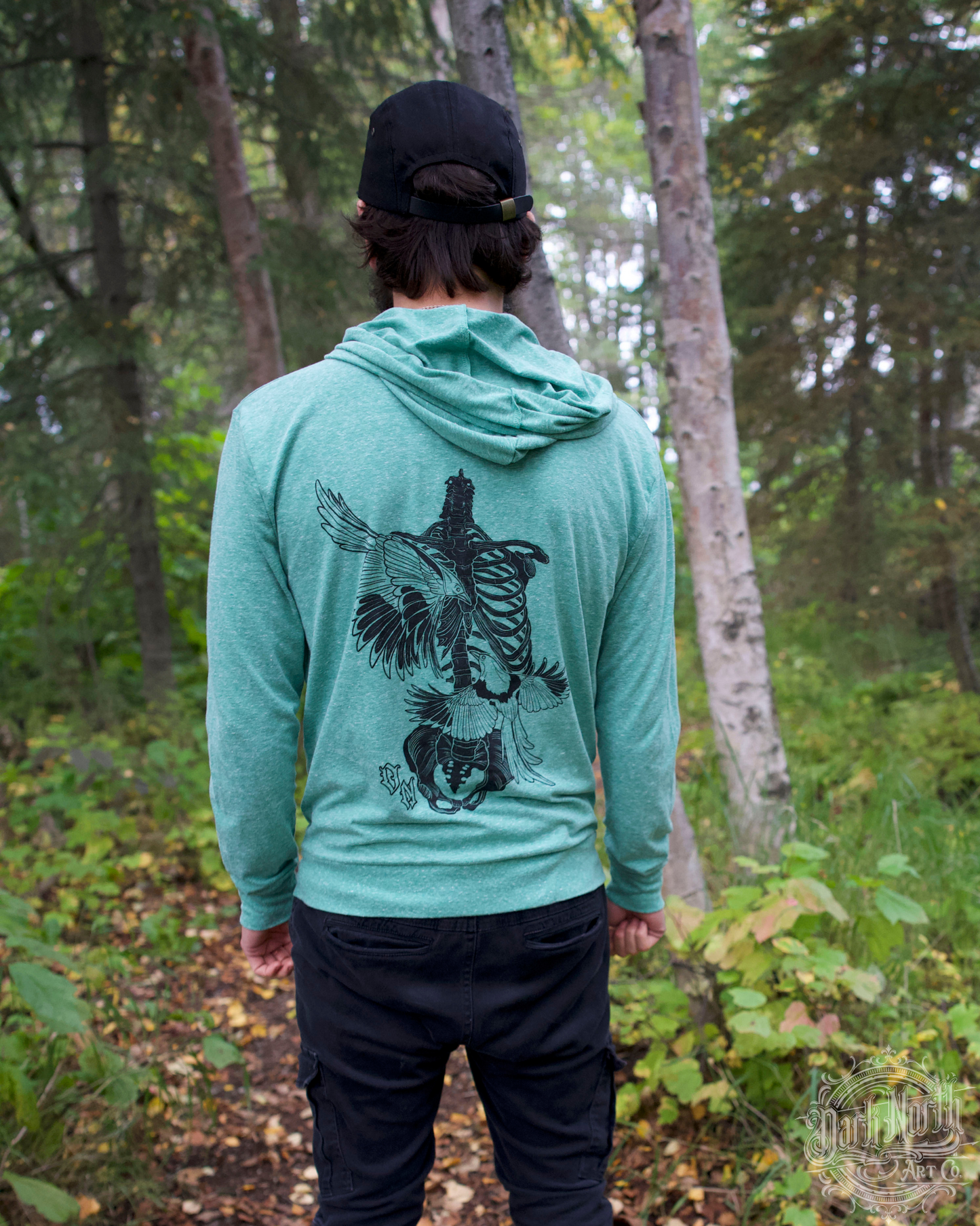 Magpie uncaged Lightweight hoodie Green