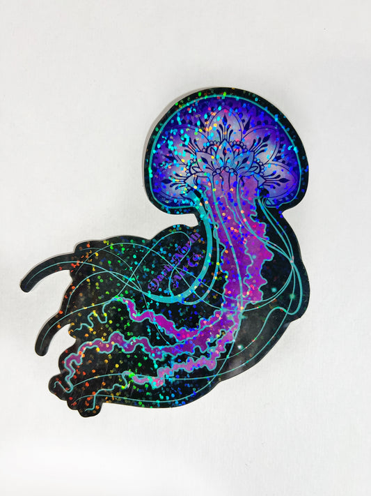 Galactic Jelly glitter Sticker 4x5