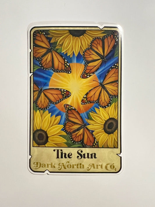 The Sun Tarot sticker 3.2x5.2