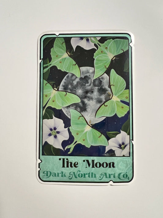 The Moon Tarot sticker 3.2x5.2