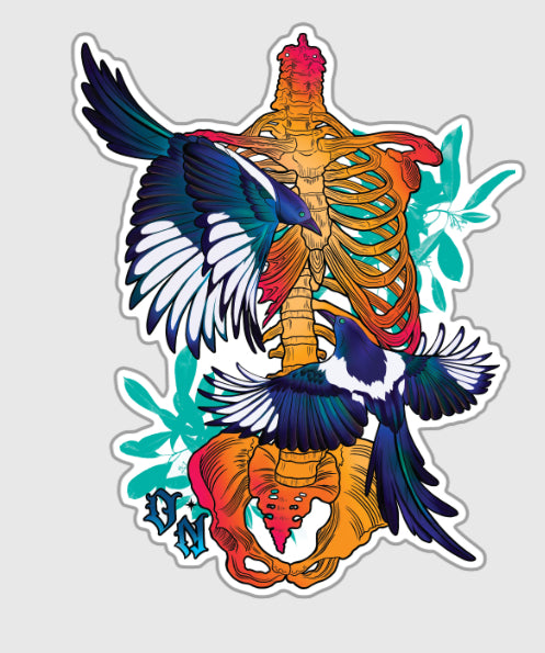 Magpie Uncaged Sticker