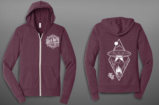 AK UFO Lightweight Hoodie Maroon