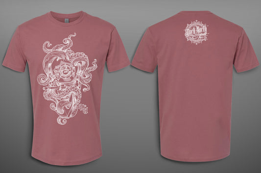 Octopus Diver T-Shirt Mauve