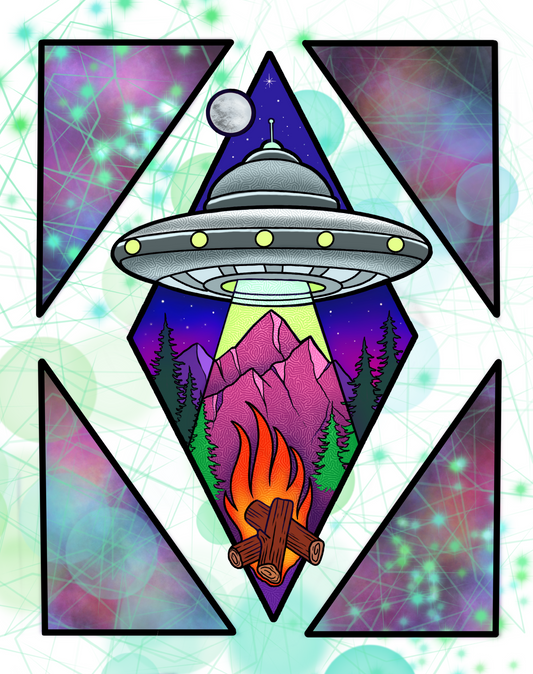 Alaska UFO Print 11x14