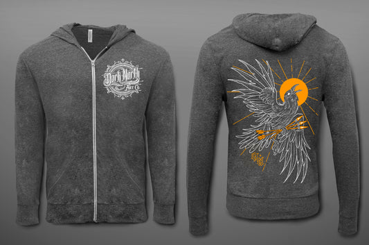 Raven Lightweight hoodie Grey