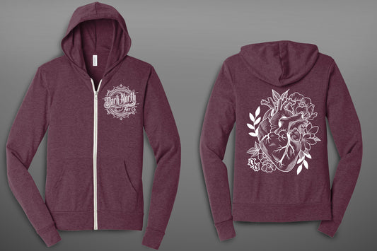 Corazon Lightweight Hoodie Maroon