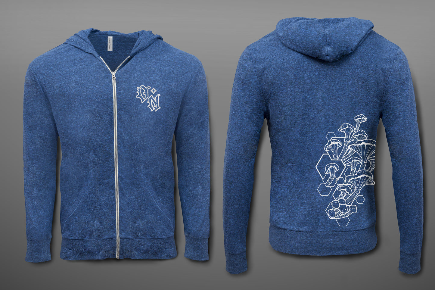 Shroom Hive Lightweight Hoodie Blue